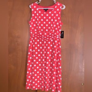 NEW!!! RNStudio Polka-dot apricot sleeveless dress